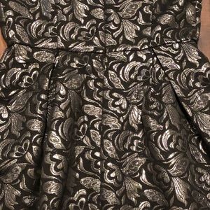 one clothing Dresses - Black and Silver Brocade Dress one clothing Dresses - Black and Silver Brocade Dress